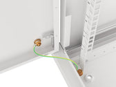 Szafa instalacyjna Rack wisząca 19" 6U 600x450 szara drzwi metalowe Lanberg (flat pack)
