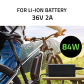 Ładowarka Qoltec do baterii roweru elektrycznego 36V | 42V | 2A | 5.5*2.5