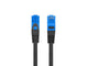 Patchcord Lanberg S/FTP kat.6A 0,5m LSZH CCA fluke passed czarny