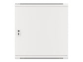 Szafa instalacyjna Rack wisząca 19" 12U 600x450 szara drzwi metalowe Lanberg (flat pack)