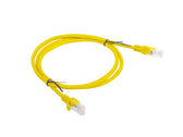 Patchcord Lanberg UTP kat.5e 1m żółty