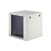 Szafa sieciowa wisząca jednosekcyjna DIGITUS Dynamic 19" 12U, 600x600, drzwi szyba, szary, niezmontowana, 60kg