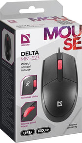 Mysz przewodowa Defender DELTA MM-523 1000dpi bezklikowa silent