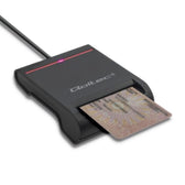 Czytnik kart chipowych ID Qoltec SCR-0642 | USB 2.0 + adapter USB-C