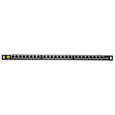Patch panel 19'' Netrack 24-porty kat. 6 FTP, 0,5U z półką