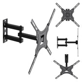Uchwyt do TV Maclean MC-190 max VESA 400x400, 32-55", do 25kg, czarny, reg. pochyłu +0°~-15° i obrotu +90°~-90°