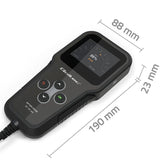 Tester cyfrowy Qoltec akumulatora 3w1 z LCD | Polskie Menu | 6V | 12V | 24V | 30Ah-200Ah
