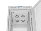 Szafa instalacyjna Rack stojąca 19" 42U 600x800 szara drzwi perforowane LCD Lanberg (flat pack)