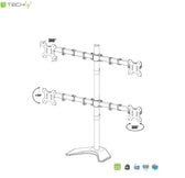 Uchwyt biurkowy Techly 13"-27", 4x10kg regulowany