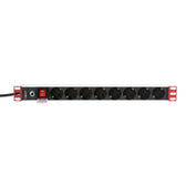 Listwa zasilająca Techly PDU Rack 1U, 8xSchuko 250V/16A 3m