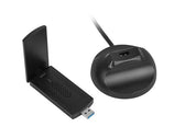Karta sieciowa bezprzewodowa WIFI Lanberg USB 3.0 AX3000 Tri-band 2 wewnętrzne anteny