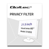 Filtr prywatyzujący RODO Qoltec 21.5" (16:9)