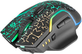 Mysz bezprzewodowa Defender ONESHOT GM-067 optyczna 3200dpi czarna RGB AKUMULATOR 7 przycisków Gaming