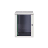 Szafa sieciowa wisząca jednosekcyjna DIGITUS Dynamic 19" 16U, 600x600, drzwi szyba, szary, niezmontowana, 60kg