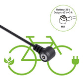 Ładowarka Qoltec do roweru elektrycznego 36V | 42V | 2A | Mi4 Magnetic TIP +kabel zasilający