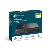 Rejestrator sieciowy TP-Link VIGI NVR1004H-4P 4-kanałowy z zasilaniem PoE+