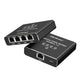 Switch niezarządzalny Qoltec mini rozdzielacz splitter 1x4 port RJ45 | 1000Mb/s | USB-C | Aluminium