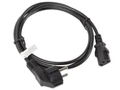 Kabel zasilający Lanberg CEE 7/7 -> IEC 320 C13 1,8m czarny