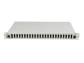 Przełącznica światłowodowa Lanberg 24xSC Duplex / 24xLC Quad RACK 19" 1U Szara + akcesoria
