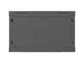 Szafa instalacyjna Rack Lanberg wisząca 19" 6U 600x600 czarna drzwi perforowane (flat pack)