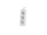 Listwa przedłużacz Lanberg 3m biała 3x 230V PL, kabel wykonany z pełnej miedzi