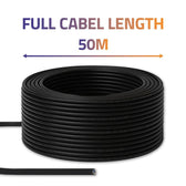 Kabel sieciowy Qoltec Patchcoed skrętka UTP | CAT6 | High speed 1Gb/s | LAN | 50m | Czarny