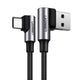 Kabel kątowy USB - USB-C Ugreen US176 20855 18W 0,5m - szary