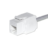 Moduł keystone Jack RJ45 kat. 6 UTP, beznarzędziowy, biały Netrack