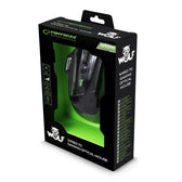 Mysz przewodowa Esperanza MX201 Wolf optyczna Gaming 7D USB czarno-zielona