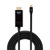 Kabel adapter LINDY Mini DisplayPort - HDMI 10.2G 3m czarny 4K UHD 30Hz