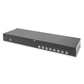 Przełącznik KVM DIGITUS 8 portowy HDMI, 4K 30Hz Rack 19"