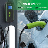 Ładowarka Qoltec do samochodu elektrycznego EV z regulacją 2w1 Typ2 | 11kW | CEE 5 PIN | Wi-Fi | LCD | 3 fazy | Przenośna | Wallbox | 5m