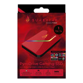 Dysk zewnętrzny SSD SureFire PyroDrive Gaming 1TB USB 3.2 Gen 1 (460/440 MB/s) czerwony
