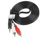 Kabel audio Lanberg stereo minijack - 2x Chinch M/M 2m