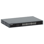 Switch niezarządzalny Intellinet 24x 10/100/1000 Mbps PoE+ 370W + 2x SFP, Rack 19"