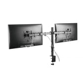 Uchwyt biurkowy LCD/LED Techly 13"-32" 2x8kg, 2 monitory