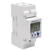 Miernik zużycia energii Qoltec na szynę DIN | jednofazowy elektroniczny licznik | 230V | LCD | Wi-Fi
