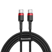 Kabel przewód USB-C - USB-C Baseus Cafule CATKLF-G91 PD 2.0 QC 3.0 60W 1m