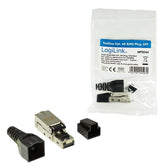 Wtyk RJ45 kat.6A FTP LogiLink MP0044 pozłacany styk 3µ, beznarzędziowy