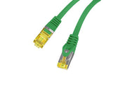 Patchcord Lanberg FTP kat.6A 1.5m LSZH CU fluke passed zielony