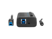 Hub USB Natec 4x USB 3.0 Mantis 2 z włącznikiem + zasilacz