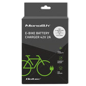 Ładowarka Qoltec do baterii roweru elektrycznego 36V | 42V | 2A | 5.5*2.5