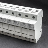 Podstawa bezpiecznikowa Qoltec + bezpiecznik DC | 2P | 1000V | 30A | 10x38 | solar