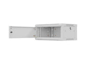 Szafa instalacyjna Rack Lanberg wisząca 19" 4U 600x450 szara drzwi metalowe (flat pack)