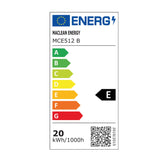 Lampa LED z czujnikiem ruchu Maclean MCE512 B, czujnik ruchu PIR, kolor czarny, 20W, IP65, 2000lm, barwa neutralna biała (4000K)