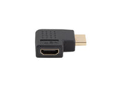 Adapter Lanberg HDMI(M) -> HDMI(F) 4K kątowy prawo czarny