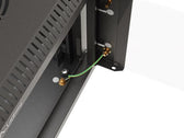 Szafa instalacyjna Rack Lanberg Wisząca 10" 6U 300x300 Drzwi przeszklone (flat pack) Czarna