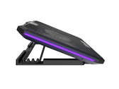 Podstawka chłodząca pod laptopa Fury Gunbai G3 14.1-17.3" z 2 wentylatorami, podświetlenie RGB, 2 USB