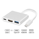 Kabel adapter Maclean MCTV-840 USB 3.1 Typ C (M) -> HDMI 1.4 (F) + USB 3.0 (F) + USB Typ C (F)
