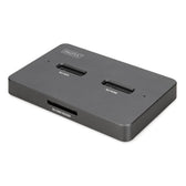 Stacja dokująca dysków DIGITUS DA-71546-1, USB-C 3.2 Gen2, SSD M.2 NVMe + SATA, czytnik kart SD-Express 7.1, czarna